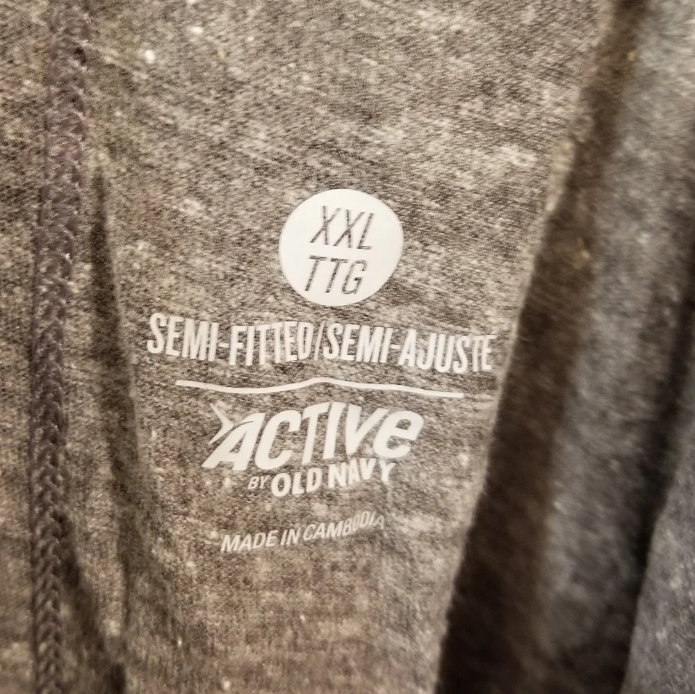 Old Navy Active semi-fitted soft racerback tank. Gray/Green. Size XXL - Picture 4 of 4